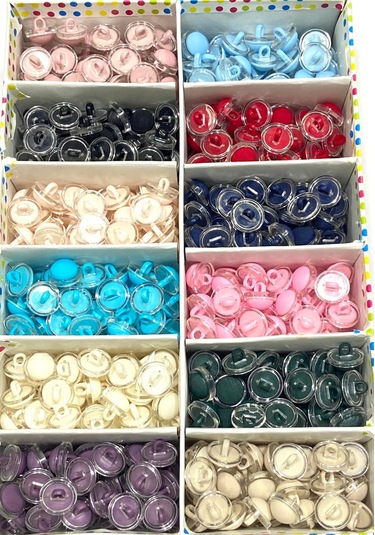 Bebek Düğmesi / Mat Model / 10 Adet /bebe03/ - Lacivert