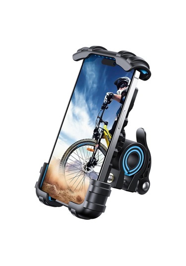 Lamicall Motosiklet Ve Bisiklet Telefon Tutucu 360 Derece Döndürülebilir Bm02blue Siyah - Mavi