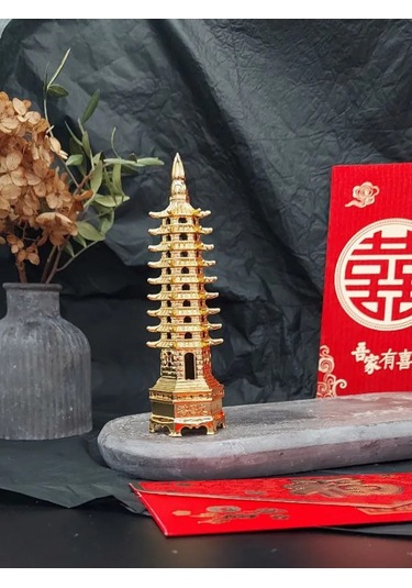 Basket 9 Katlı Pagoda Figürü, Fırsatları Gidermek İçin Feng Shui 230456219