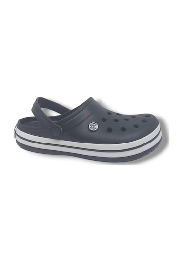 Zerhan Cflex 145 Unisex Siyah Beyaz Siyah Sabo Terlik Sandalet Siyah
