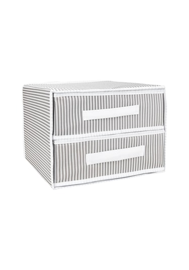 İki Bölmeli Çekmece - Gri 4490