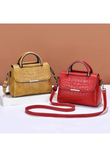 Didadodo A966-5 Taş Desen Bayan Tek Omuz Çantası Yeşil, Yeni Desen Yeşil