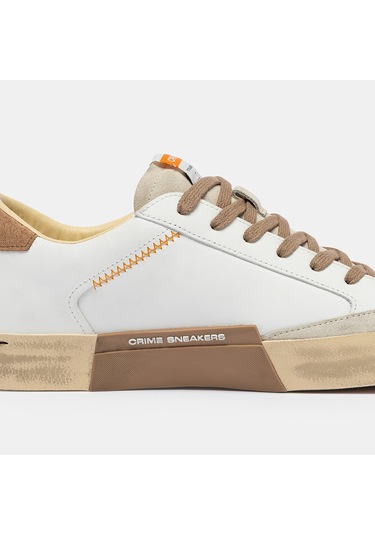 White Sneaker Erkek 190002pp8.10 Crime London Dıstressed Lo Beyaz