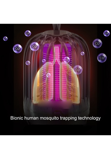 Gajeena Pembe Ev Mosquito Killer Lamba: 365nm Mor Işık, Turbo Emme, Yüksek Gerilimle Öldürücü, 1200mah Pil, Led Gece Lambası