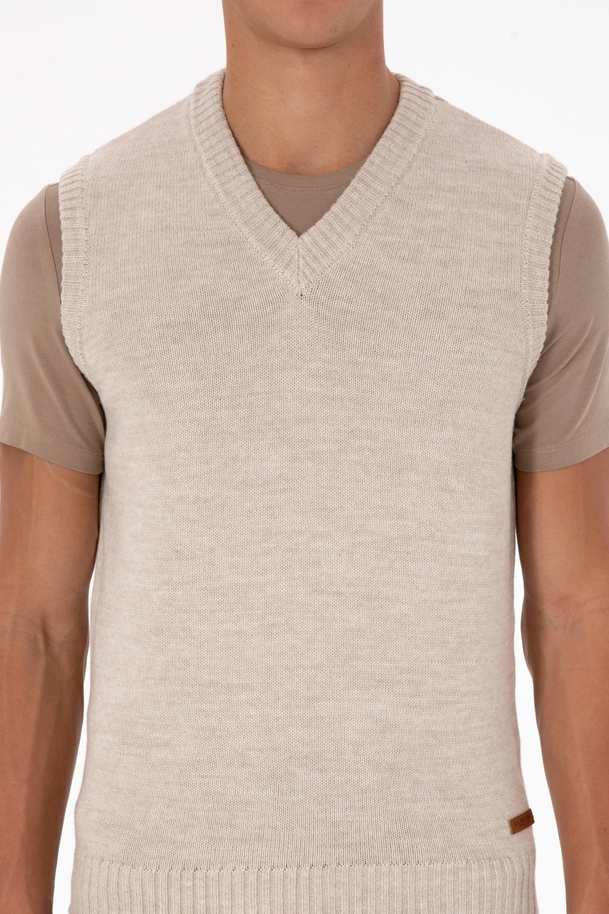 U.s. Polo Assn. Erkek Koyu Bej Süveter 50318158-vr088 Koyu Bej