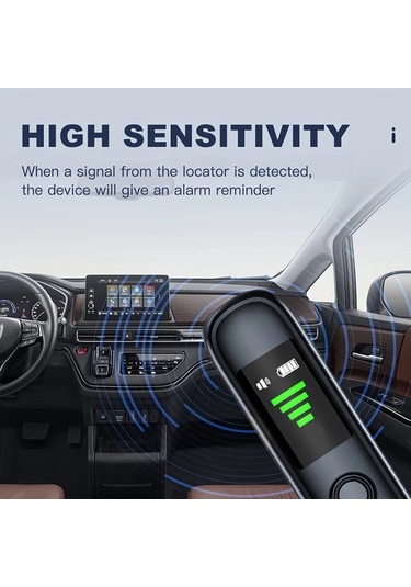 Honeybeeshop Siyah Covert Kameralı Bulucu Anti Spy Rf Sinyal Tarama Cihazı Gps Takip Kablosuz Şarj Taşınabilir