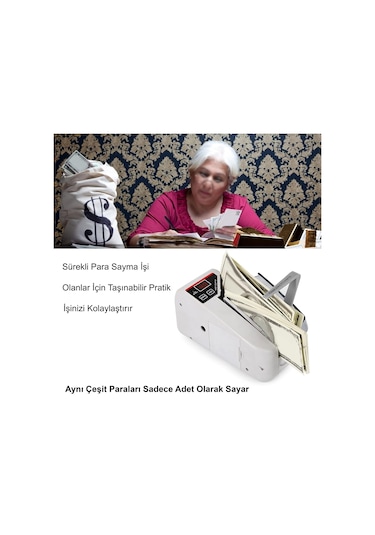 Hymark Kağıt Para Sayma Makinesi Mini Taşınabilir Uv Lamba
