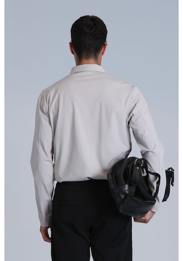 Lufian Erkek Evan Uzun Kol T-shirt 112040034 Taş Taş