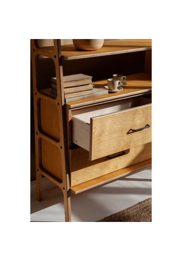 Woodesk Veta, Ahşap, Dolap Ve Konsol, 190x115, Tik Renk