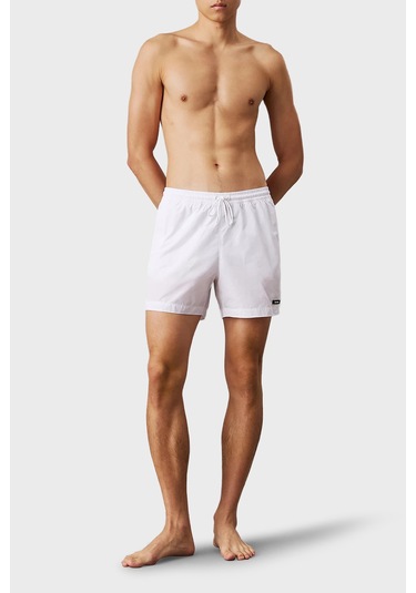 Calvin Klein Erkek Mayo Short Km0km01111 Yaa Beyaz Beyaz