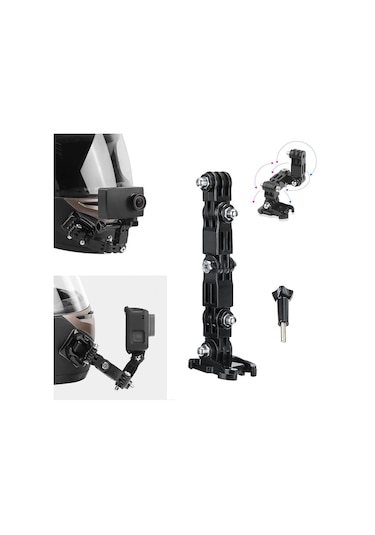 Tüm Aksiyon Kameralara Uyumlu Ayarlanabilir J Hook Uzun Model