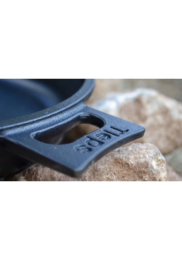 Tleps Kaplamasız Gerçek Demir Döküm Tava 26 CM