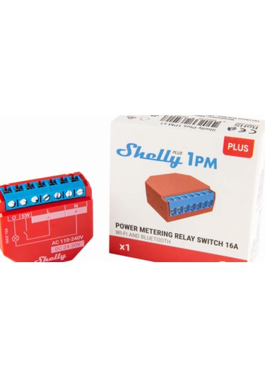 Shelly Plus 1pm1kanallı Wifi Enerji Ölçer Akıllı Ev Anahtarı Röle