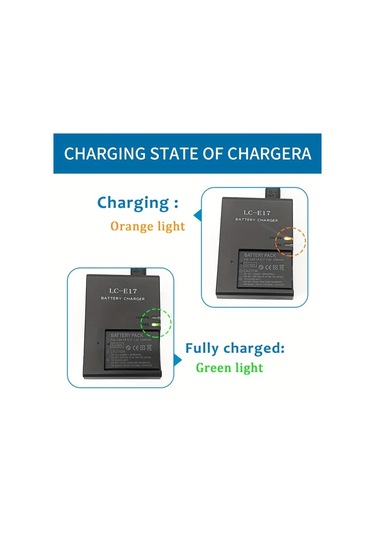 Xuweiwei Canon Lp E17 Pil Eos 750d 760d 800d 200d 77d M3 M5 M6 İçin Lc E17 Ab Fişi Edekoy 1 Set Şarj Cihazı