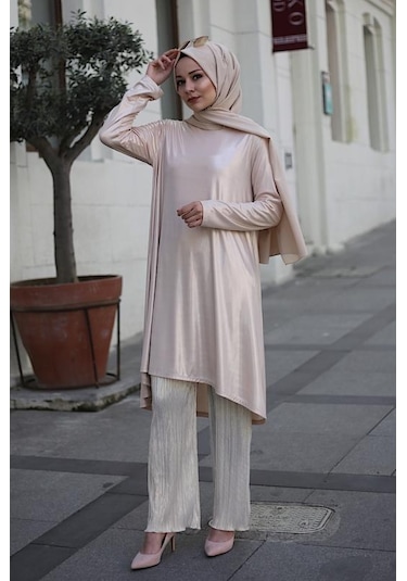 Dore Tunik Pantolon İkili Takım Altın