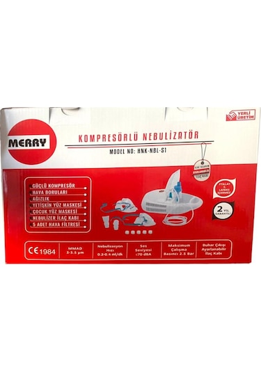Merry Kompresörlü Compact Nebulizatör