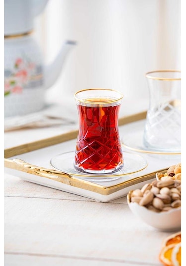 Acar Roland Gold 12 Parça Çay Seti Hms-06750 Altın