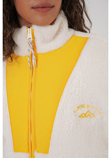 Bigdart 5194 Kadın Peluş Mont Ceket - Sarı