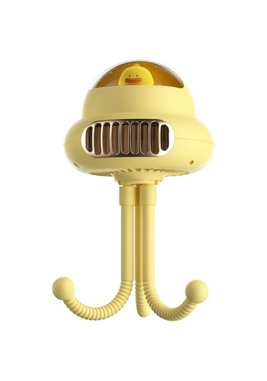 Ahtapot Fan El Usb Şarj Edilebilir Fan Döner Vantilatör Sallayarak Kafa Masaüstü Masa Taşınabilir Mini Fan C 6702 Renkli