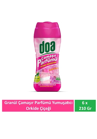 Doa Granül Çamaşır Parfümü & Çamaşır Yumuşatıcı Orkide Çiçeği 6 X 210 Gr 6'lı Set