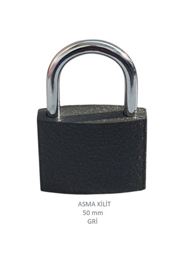 Adilon Asma Kilit, 50 Mm Gri
