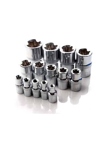 Cbtx 14 Adet/takım E-tipi 6 Köşeli Erik Çiçeği Soket Kombinasyonu Araba Tamir Takımı Aracı Kutu Rengi Rastgele Teslimat