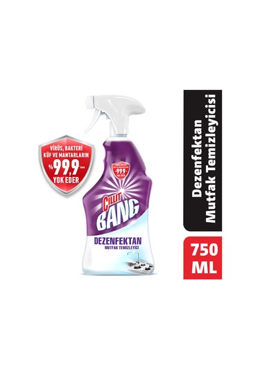 Cillit Bang Dezenfektan Mutfak & Banyo Yağ ve Kireç Çözücü Sprey Set 4 x 750 ML