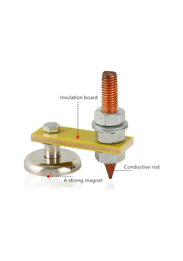 Springsun Magnetik Kaynak Topraklama Klembi, 3kg Tutku, Bakır Tel, Araç Tamiri, Çelik Levha Sabitleme Aleti