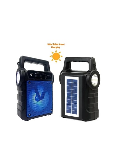 Kts-1706 Taşınabilir Güneş Enerjili Fenerli Bluetooth Hoparlör 5365