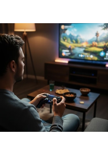 Bluetooth Kablosuz Gamepad Ergonomik Tutuş, Hassas Analog Joystick, Pc & Uyumlu Oyun Kolu