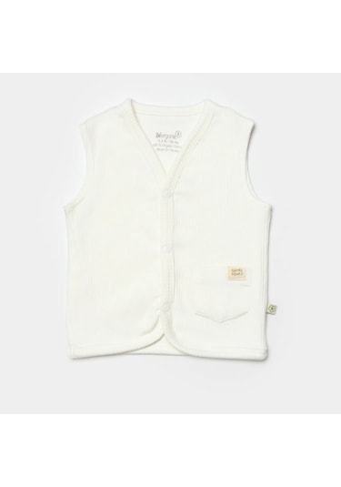 Biorganic Modal Nature Bebek Yelek 61501 Ekru