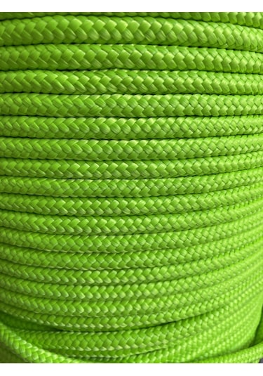 Renkli Iskota Halat 8Mm 10 Metre Neon Yeşil