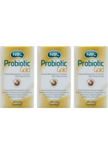 Nbl Probiotic Gold 20 Stick Saşe 3 Adet