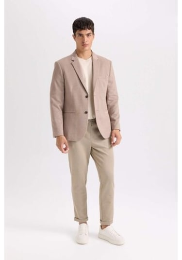 DeFacto Slim Fit Dar Kesim Astarlı Düğmeli Blazer Ceket N0503AZ24AUBG583