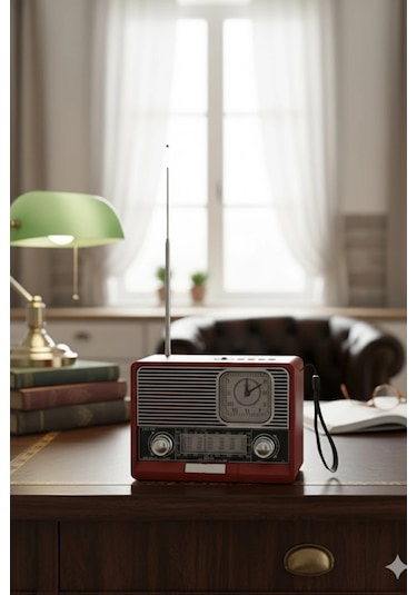 Blackbird Kahverengi Ktf-1647nostaljik Ahşap Görünümlü Fm Radyo Usb/tf Kart Mp3 El Feneri