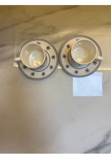 Ethnic New Bone 2 Kişilik Kahve Fincan Takımı 90 Ml