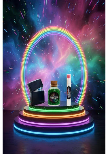 Mentol Topu 1000 Adet Yeşil Mentol 1 Adet Apliaktör, Zippo Çakmak Hediye Beyaz