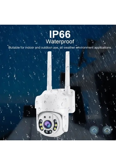 Xuweiwei Outdoor Wifi Guvenlik Kamerası White 360 Derece Pan Tilt Hareket Algılama Iki Yönlü Ses Renkli Usb Güçlü 24ghz Kablosuz