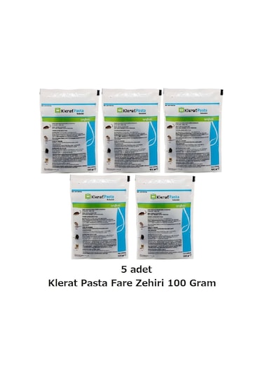 Syngenta Klerat Pasta Fare Zehiri 5 x 100 G