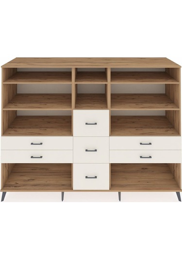 Kronos Dolap 8 Raflı 7 Çekmeceli 220x59x163 Çam-çam/aytaşı Çam-çam/aytaşı