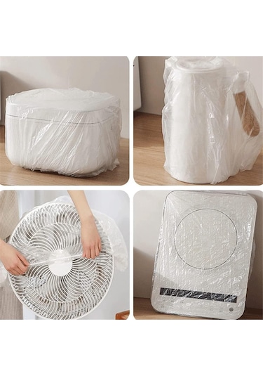 31.5in Mutfak Küçük Ev Aletleri Toz Kapağı, Elastik Küçük Ev Aletleri Şeffaf