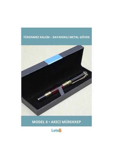 Şık Metal Gövdeyle Ergonomik Kutulu Tekli Tükenmez Kalem Çok Renkli
