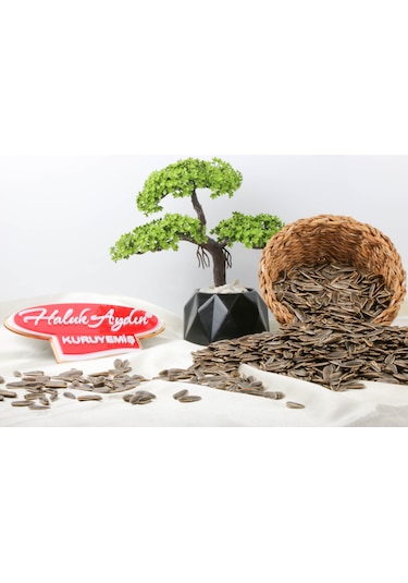 Haluk Aydın Kuruyemiş Kavrulmuş Yerli Tuzsuz Siyah Ay Çekirdeği 1 KG