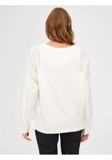 Faik Sönmez Kadın Sweatshirt U67512 Ekru