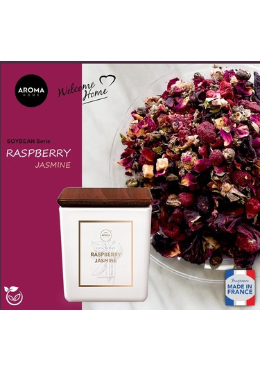 Aroma Home Soya Series Kokulu Mum Raspberry Jasmine 155 G