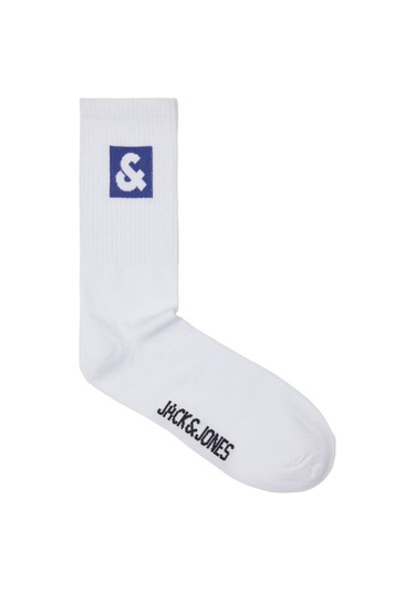Jack & Jones Jacli Logo Tennis Sock Erkek Çorap-26488 - Mavi