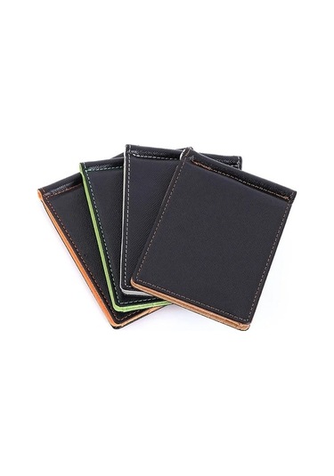 Createtech Marka Erkek Cüzdan, Kısa Deri Çanta, Pu Deri, Para Klipleri, Erkekler İçin Gray Gri Gri