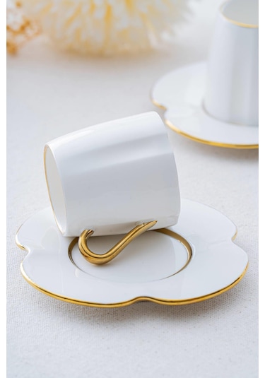 Lotus Duo 2 Kişilik Kahve Fincanı Takımı - 90 Ml