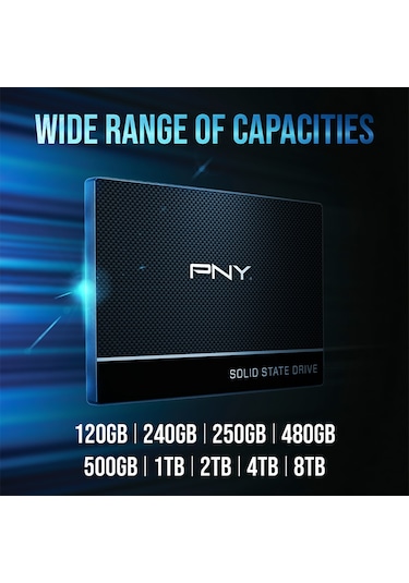 Pny Cs900 250gb 535/500mb/s 2,5" Sata3 Ssd Ssd7cs900-250-rb