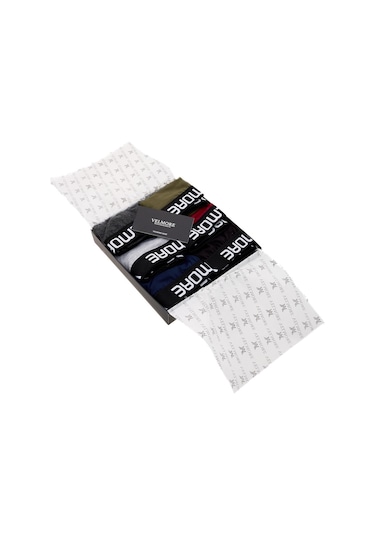 Velmore 6 Lı Kutu Premium Erkek Boxer Likralı Ve Pamuklu İç Giyim Mix